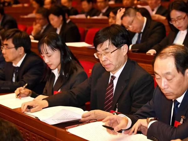 江苏省十四届人大三次会议在南京隆重开幕， 江苏省人大代表、吉尔董事长参会